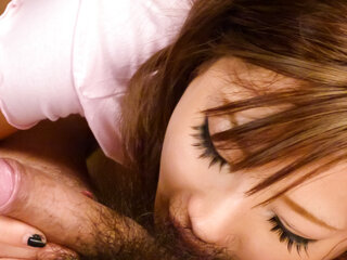 Aika's asian blowjob ability has him cumming in her mouth